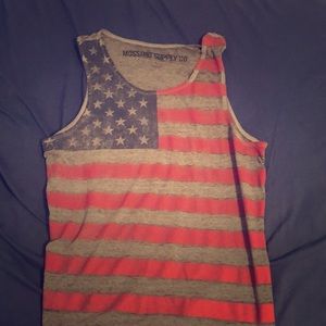 Mossimo men’s tank top American flag